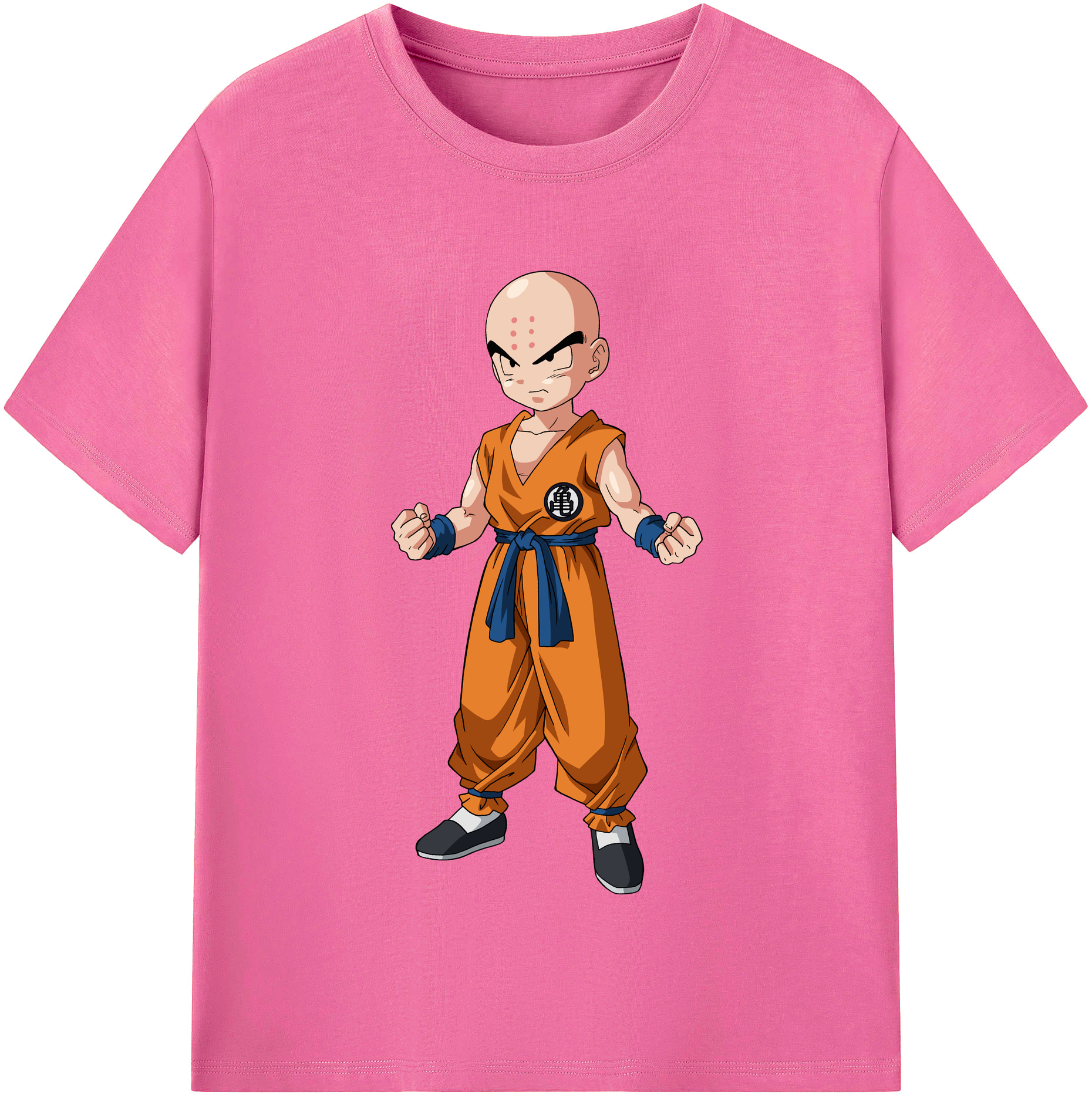 （画像用） ドラゴンボール クリリン DRAGON BALL krillin レディースカジュアルプリントTシャツ（綿100％）